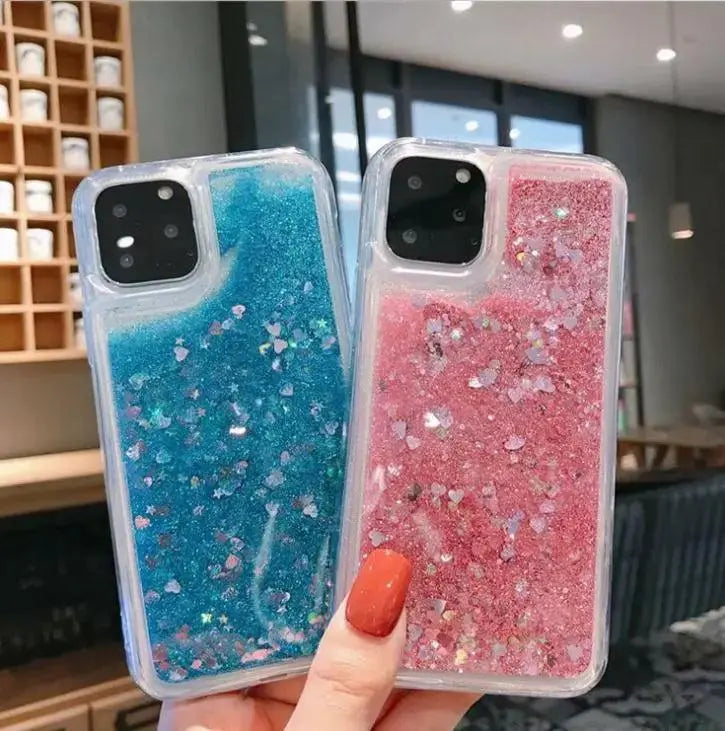 Compatible with Apple , Glitter liquid mobile phone case - MyMobile