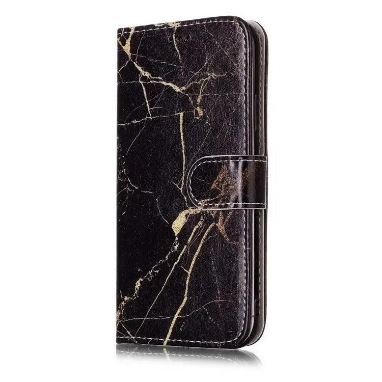 Compatible with Apple, Marble Flip Wallet Case for iPhone 11 Pro max 12 X Xs max XR 7 8 6 6S plus Book Style Phone Case 3D Vision Leather Cases Coque - MyMobile