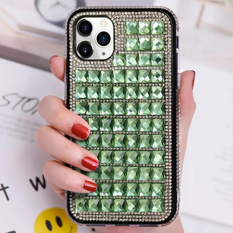 Compatible with Apple , New Diamond - inlaid Mobile Phone Case Edge Drill Mobile Phone Protective Case - MyMobile