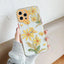 Compatible with Apple , Wild Chrysanthemum Fine Hole Anti - fall Soft Shell - MyMobile