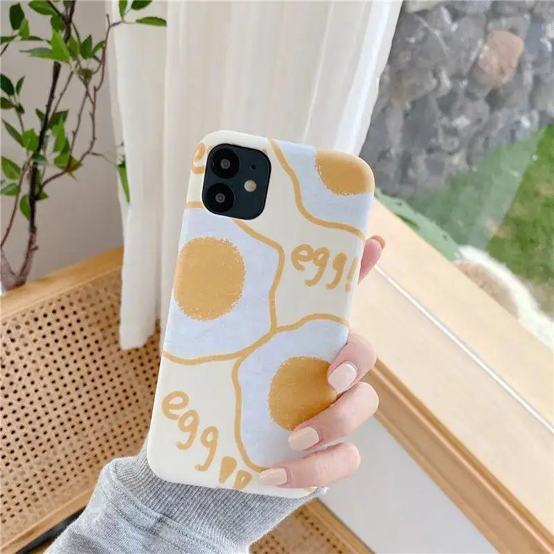 Compatible with Apple , Wind Yellow Cartoon Poached Egg Phone Case - MyMobile