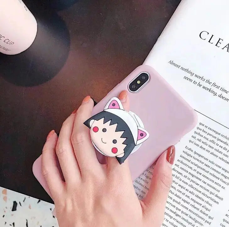 Compatible With Cartoon Bear Bracket Phone Case - MyMobile