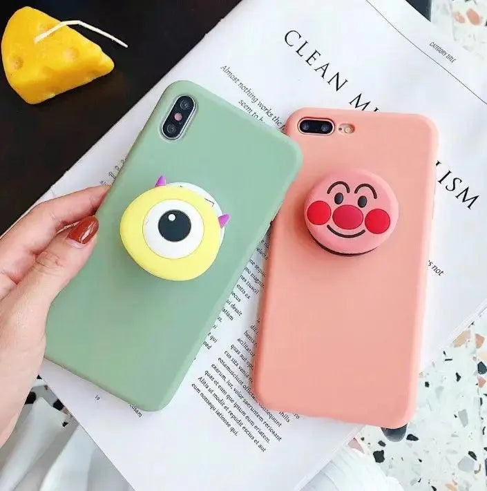 Compatible With Cartoon Bear Bracket Phone Case - MyMobile