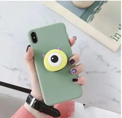 Compatible With Cartoon Bear Bracket Phone Case - MyMobile