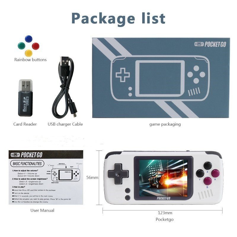 Console,PocketGo,Video Console Retro Handheld, 2.4inch - MyMobile