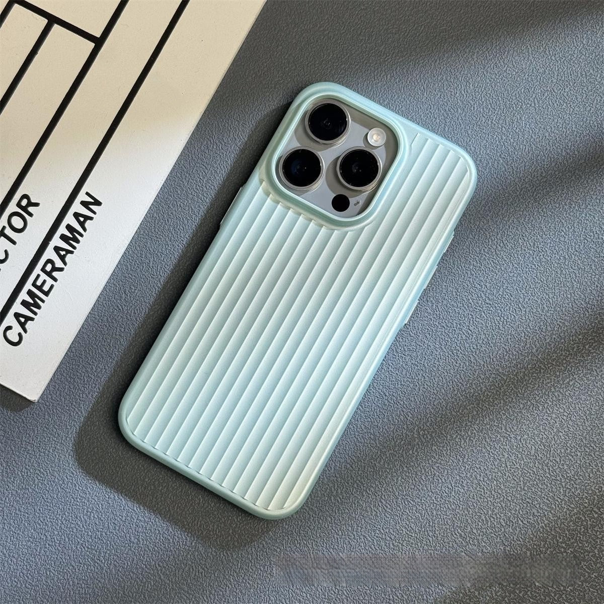 Corrugated Matte Electroplating Mobile Phone Shell Frosted Hard Shell For iPhone 15 - MyMobile