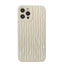 Cream White Water Corrugated Mobile Phone Case For iPhone 14 - MyMobile