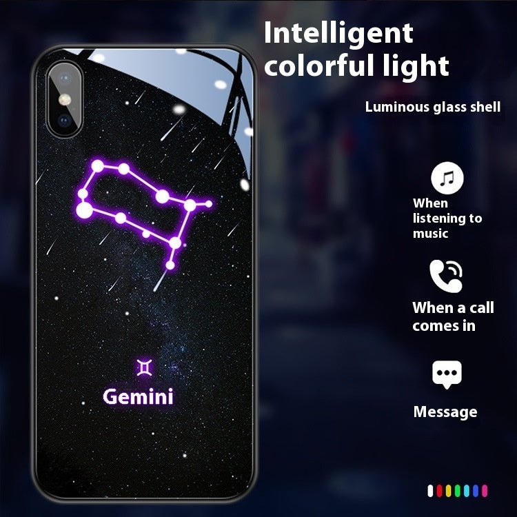 Creative Call Light 12 Constellation Phone Case For iPhone 15 - MyMobile