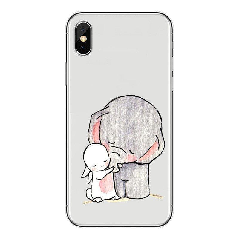 Creative Cartoon Transparent Printing Mobile Phone Soft Shell - MyMobile