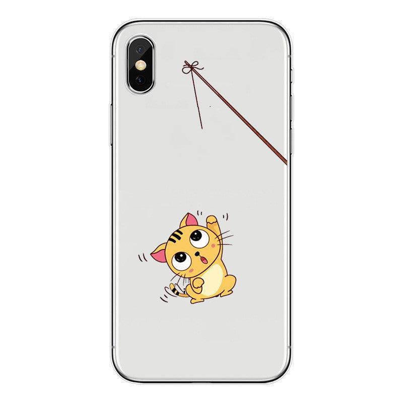 Creative Cartoon Transparent Printing Mobile Phone Soft Shell - MyMobile