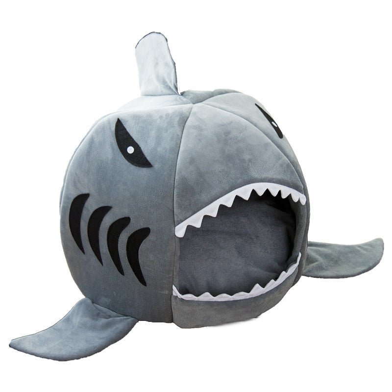 Creative Dual - Purpose Shark Pet Bed Small Dogs And Cats Warm Pet Bed - MyMobile