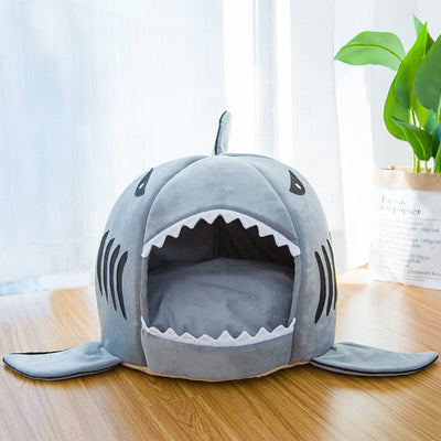 Creative Dual - Purpose Shark Pet Bed Small Dogs And Cats Warm Pet Bed - MyMobile