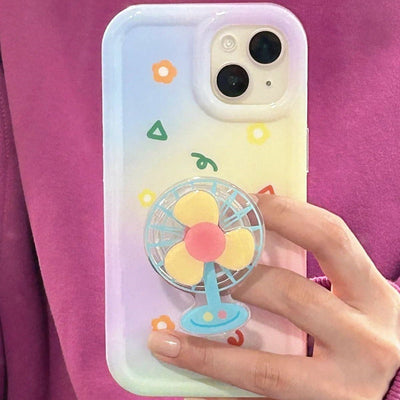 Creative Fan Holder Phone Case Originality For iPhone 14 - MyMobile