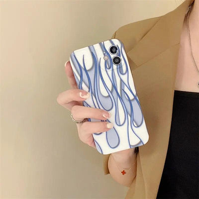 Creative Flame Line Mobile Phone Case Shatterproof Cover - MyMobile