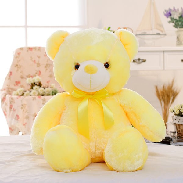 Creative Light Up LED Teddy Bear Stuffed Animals Plush Toy Colorful Glowing Christmas Gift For Kids Pillow - MyMobile