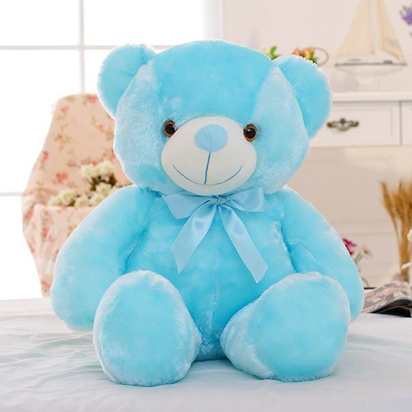 Creative Light Up LED Teddy Bear Stuffed Animals Plush Toy Colorful Glowing Christmas Gift For Kids Pillow - MyMobile