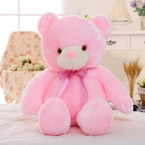 Creative Light Up LED Teddy Bear Stuffed Animals Plush Toy Colorful Glowing Christmas Gift For Kids Pillow - MyMobile