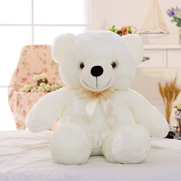 Creative Light Up LED Teddy Bear Stuffed Animals Plush Toy Colorful Glowing Christmas Gift For Kids Pillow - MyMobile