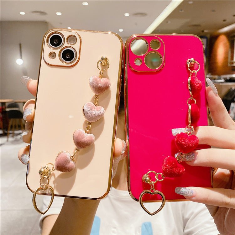 Creative Plush Bracelet Female Mobile Phone Cover For iPhone 15 - MyMobile