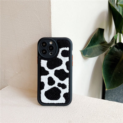 Creative Plush Cows Pattern Phone Case Phone Case - MyMobile