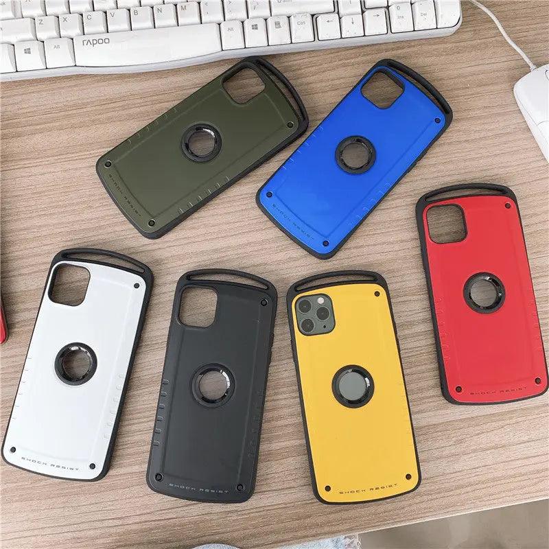 Creative Solid Color Frosted Fall Protection Case Phone Case For iPhone 12, 13 - MyMobile