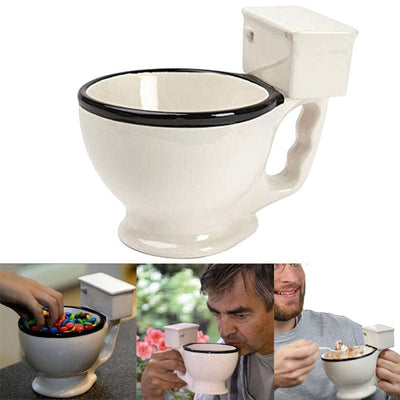 Creative Toilet Mug Ceramic Coffee Mugs with Handgrip Funny Gag Gift Tea Cup - MyMobile