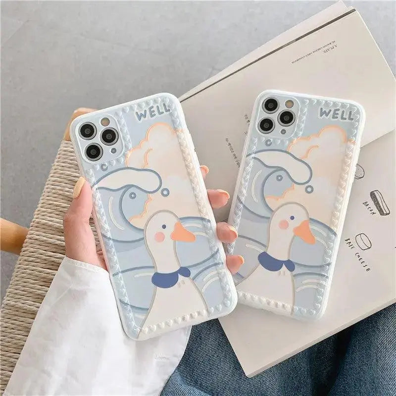 Cute Blue Cartoon Mobile Phone Soft Case - MyMobile