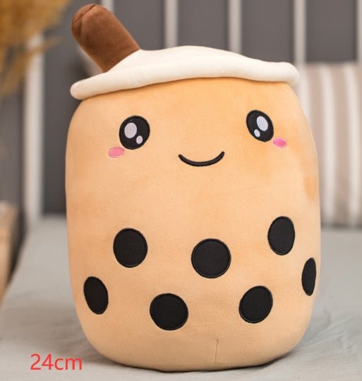 Cute Fruit Drink Plush Stuffed Soft Strawberry Milk Tea Pillow Cushion Kids Gift - MyMobile