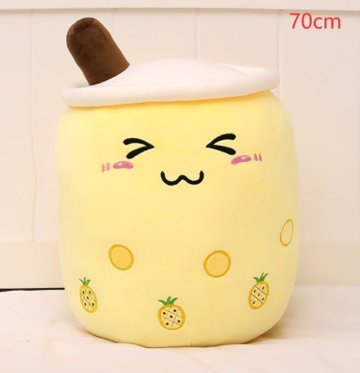 Cute Fruit Drink Plush Stuffed Soft Strawberry Milk Tea Pillow Cushion Kids Gift - MyMobile