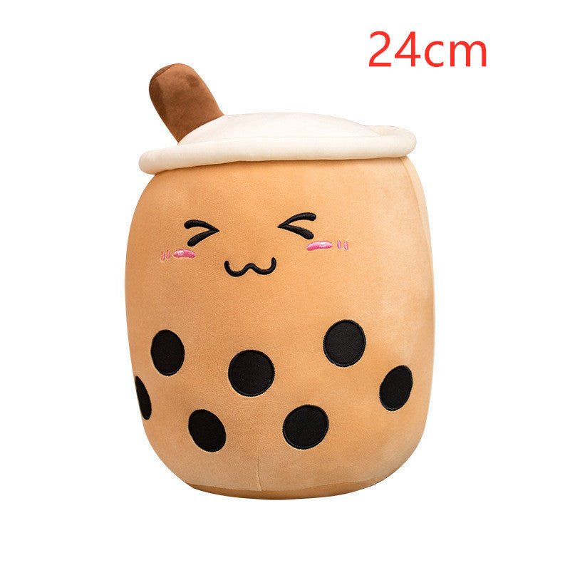 Cute Fruit Drink Plush Stuffed Soft Strawberry Milk Tea Pillow Cushion Kids Gift - MyMobile