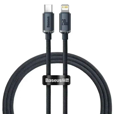 CW-FXP Baseus Crystal Shine Series Fast Charging Data Cable Type-C to iP 20W 1.2m-Black