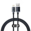 CW - FXP Baseus Crystal Shine Series Fast Charging Data Cable USB to iP 2.4A 1.2m - Black - MyMobile