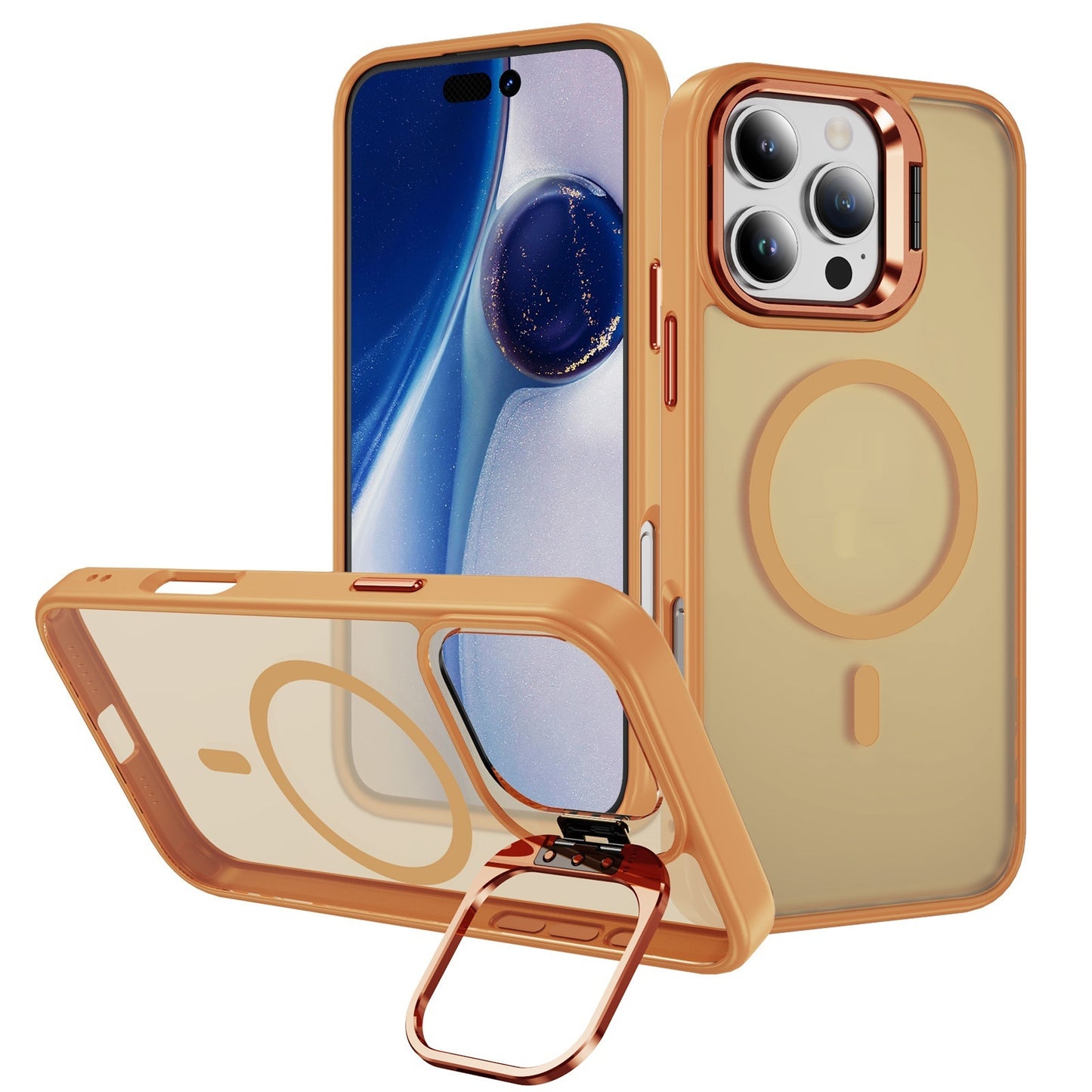 Magnetic Phone Case Lens Bracket Phone Case For iPhone 16