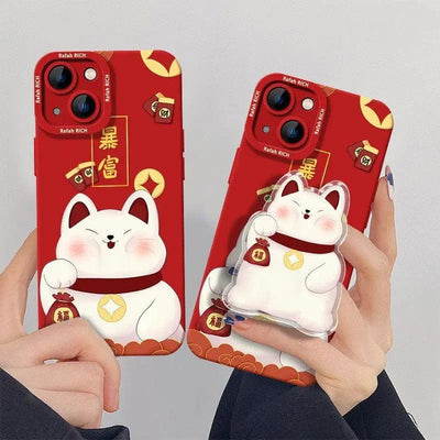 New Year Fortune Cat Phone Case Online Only