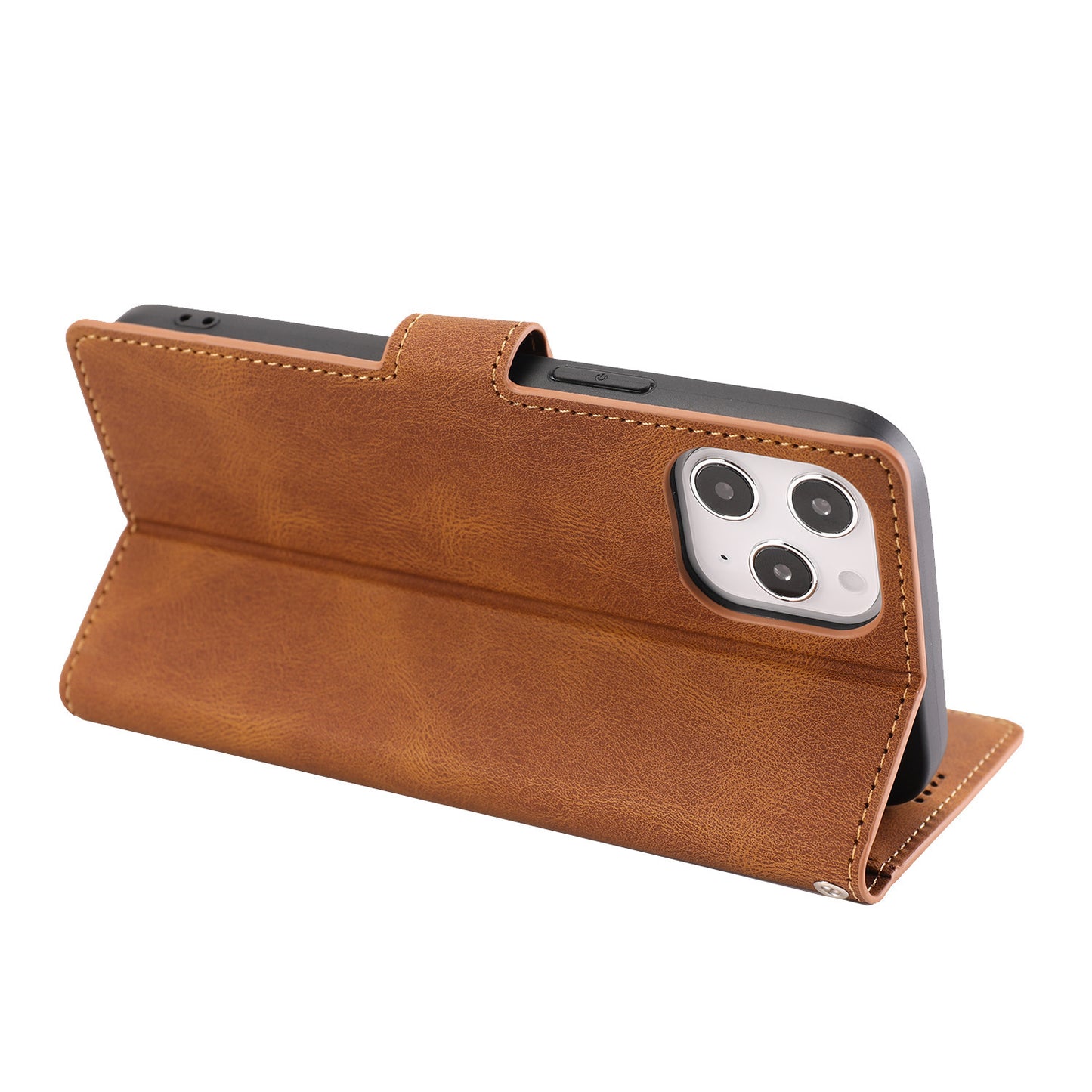 Flip-type Leather Card-inserting Mobile Phone Protective Cover For iPhone 16