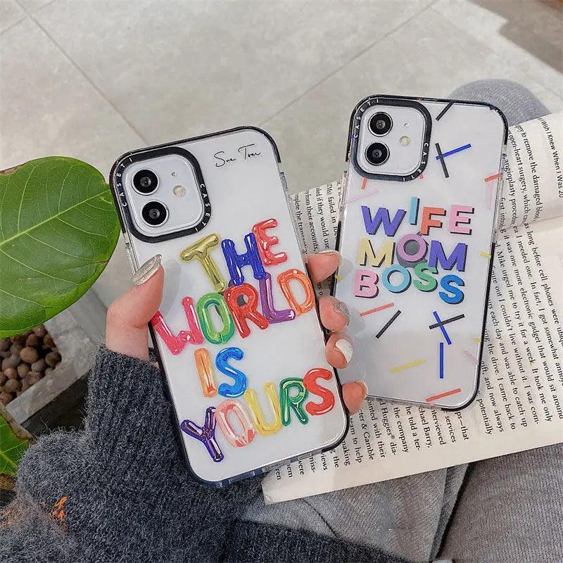 Graffiti Color Letters Creative Mobile Phone Case Online Only