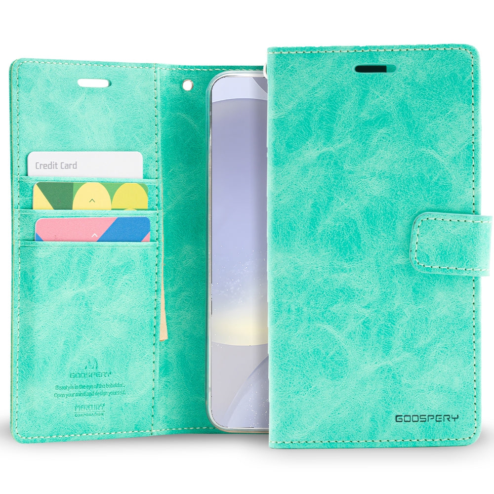 Mercury Blue Moon Diary Case for Samsung Galaxy S24 Plus