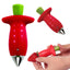 Strawberry Stem Remover Metal Plastic Fruit Leaf Remover Tomato Stalks Strawberry Knife Stem Remover Gadget Kitchen Cooking Tool