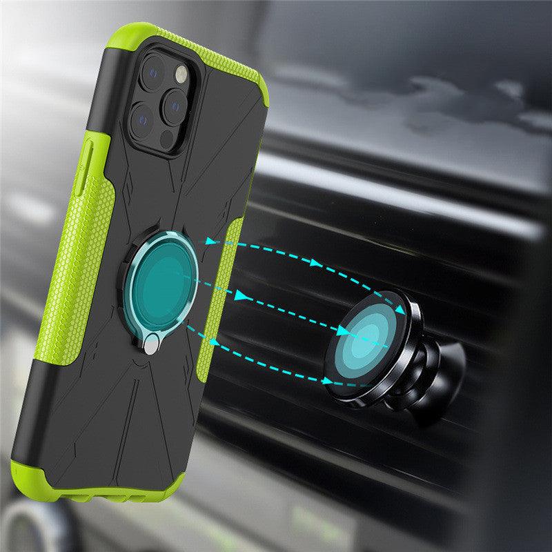 Dazzling Ring Bracket Protective Sleeve Mobile Phone Case - MyMobile