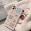 Compatible With Bear Mobile Phone Case Cute Straight Edge Silicone - MyMobile