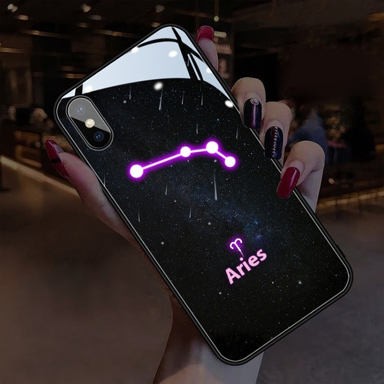 Creative Call Light 12 Constellation Phone Case For iPhone 15