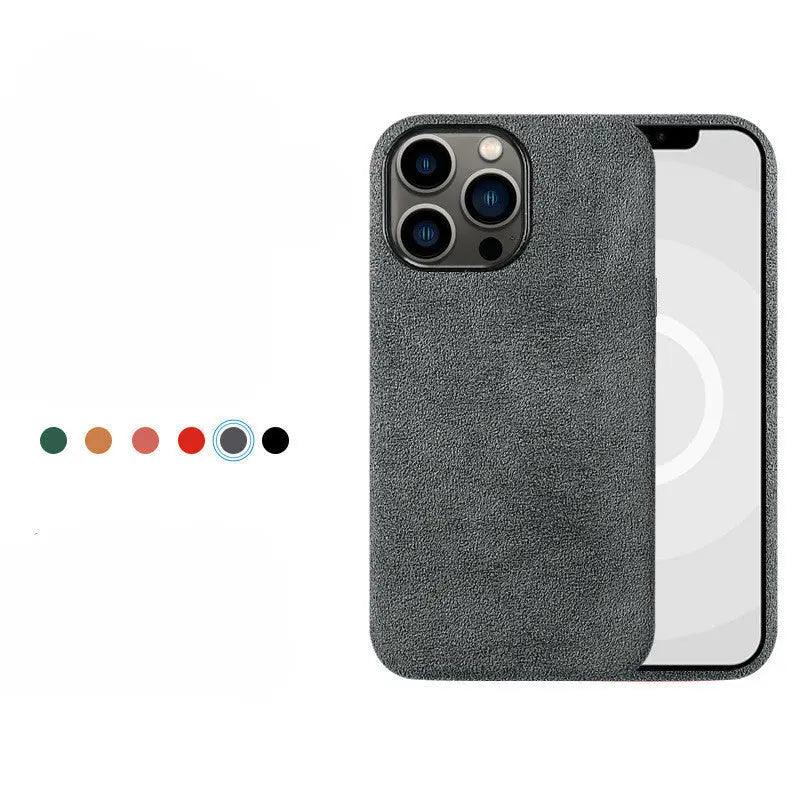 Plush Warm All Inclusive Mobile Phone Case Magnetic Type - MyMobile