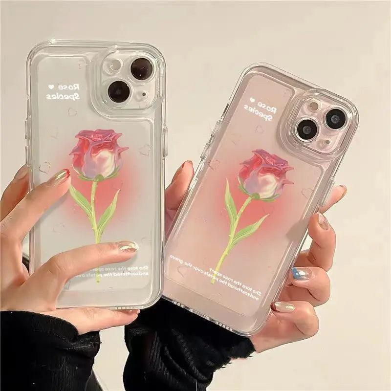 Rose  Mobile Phone Case 13promax Female Online Only