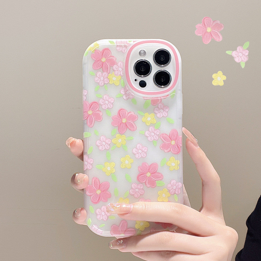 Fashion Simple Floral Mobile Phone Protective Case - MyMobile