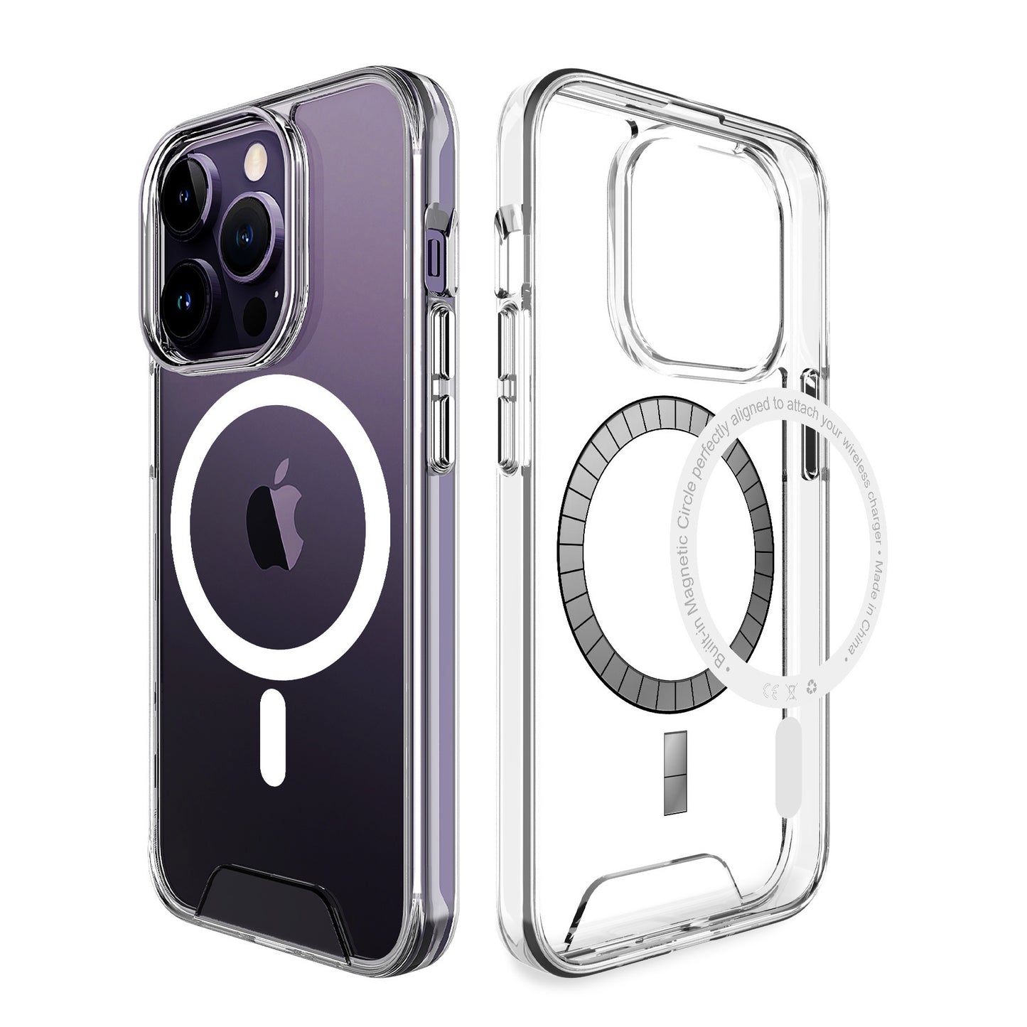 Transparent Magnetic Acrylic Phone Case For iPhone 16