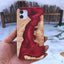 Glue Dripping Wooden Mobile Phone Case Online Only