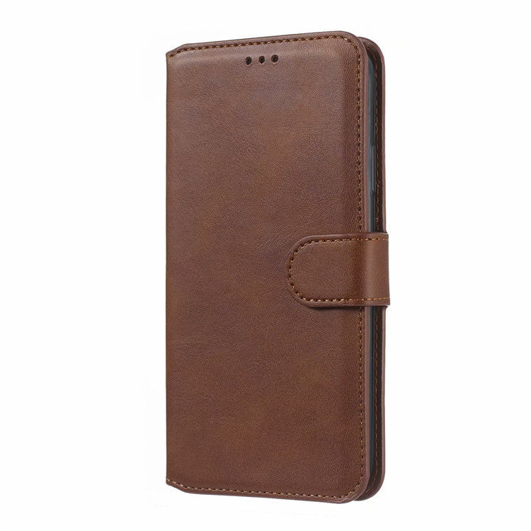 Classic Calf Pattern Solid Color Leather Phone Case For Samsung Galaxy A series