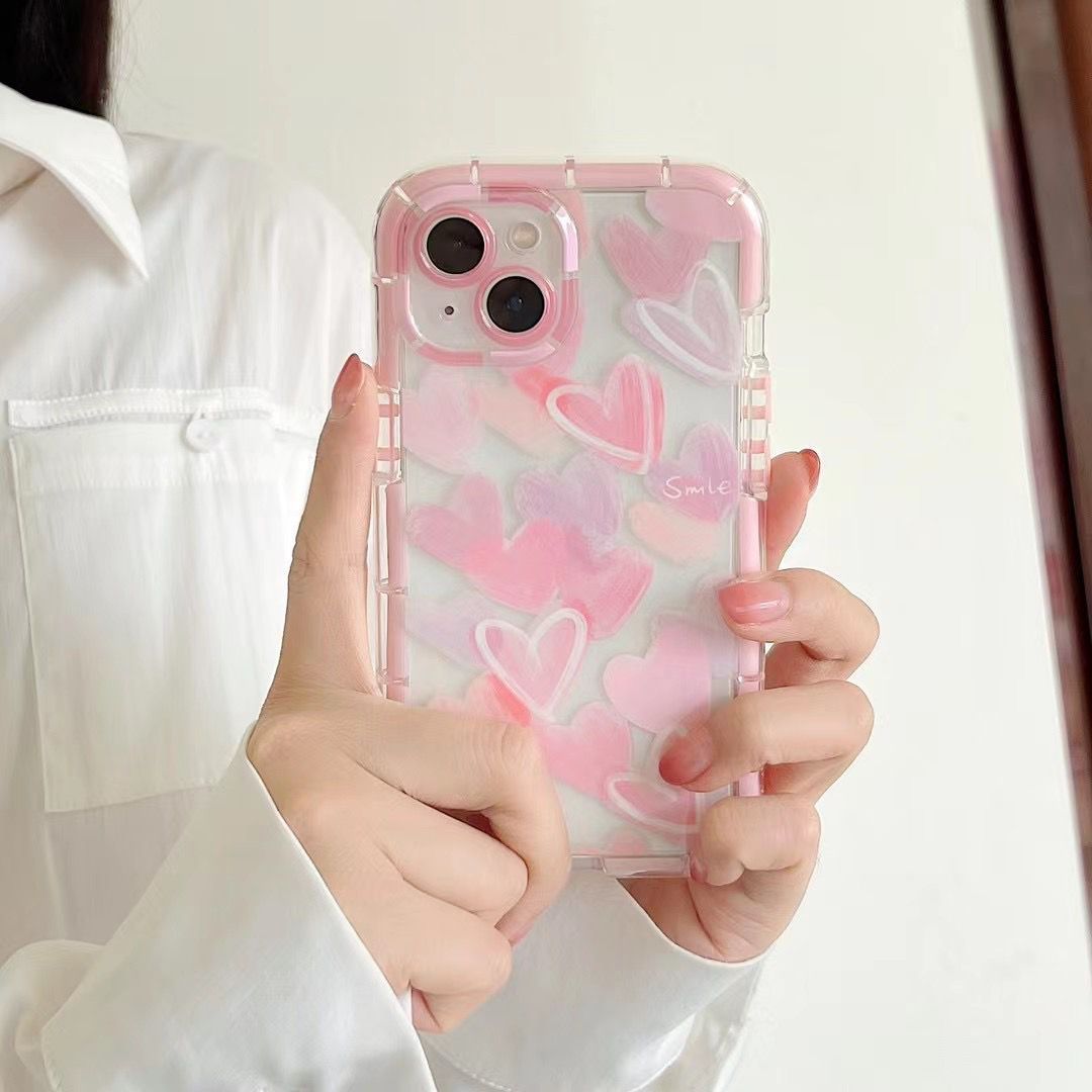 Girl Flower Love Mobile Phone Case For iPhone 14