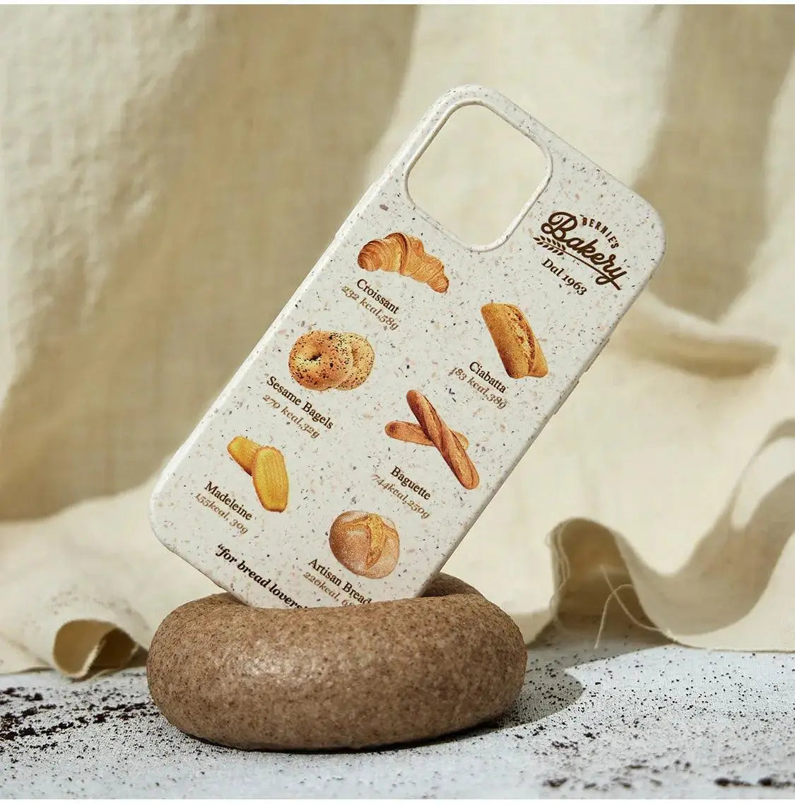 Degradable Croissant Mobile Phone Case Retro - MyMobile