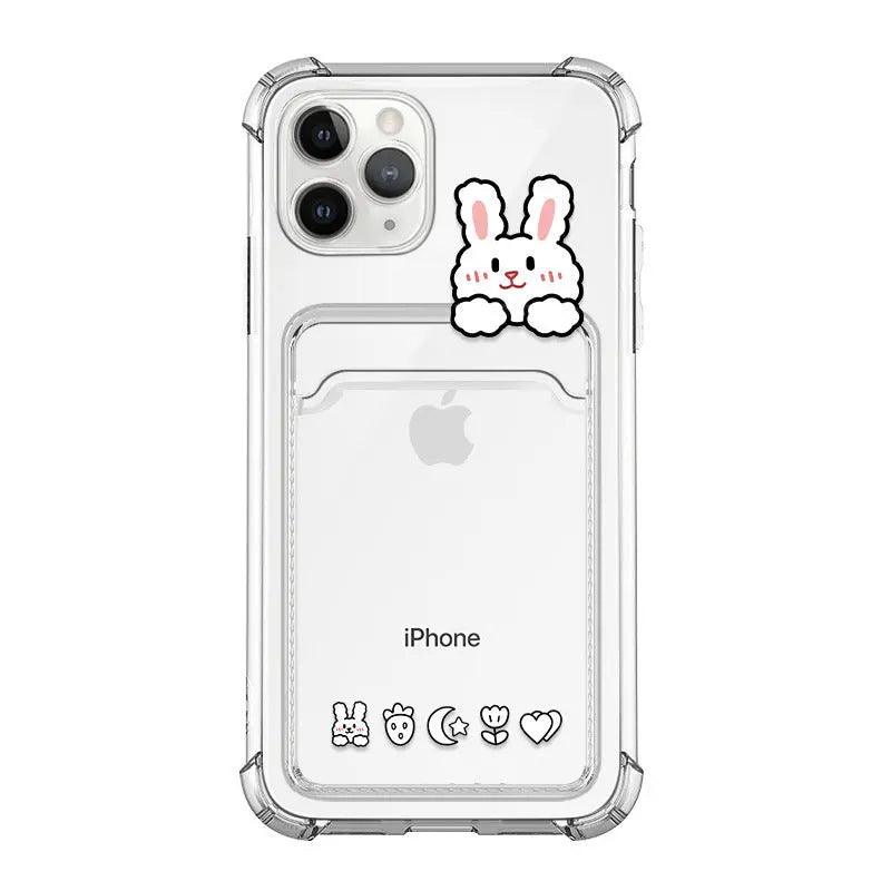 Bear Transparent Shell Mobile Phone Case Online Only